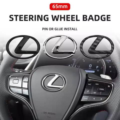 65mm Car Steering Wheel Sticker Badge Decoration Accessories For Lexus LS LC IS350 ES300 GS350 CT200