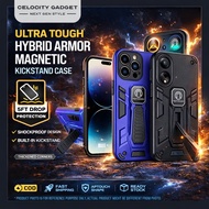 Honor X9C Smart X9C X7C X6C Hybrid Armor Magnetic Kickstand Case