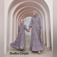 SHAFIRA COUPLE MOM & KIDS FREE HIJAB / Gamis Busui & Wudhu Friendly / Baju Muslim Couple Ibu dan Ana