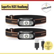 LEDLAND SuperFire HL05 Powerful Headlamp 50g Night Fishing Long-Range Running USB Rechargeable Outdo