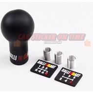 RALLIART 5/6 Speed Auto Gear Shift Knob Black/White Car Manual Transmission (MT)