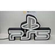 Logo Playstation 5 with USB LED Light Box