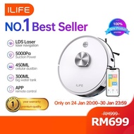 ILIFE L100 Upgraded Version A20 LDS Laser Navigation Robot Vacuum Mop Cleaner 5000Pa 3200mah APP