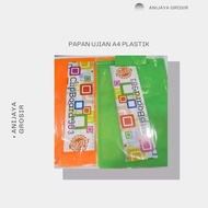 CLIPBOARD PAPAN JALAN UJIAN A4 PREMIUM PLASTIK/ ALAS UJIAN POLOS / PAPAN UJIAN