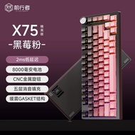 EWEADN x75 Wireless Mechanical Keyboard 75% Hot swappable RGB GASKET Custom Gaming Keyboard With Scr