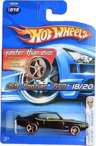 Hot Wheels '69 Pontiac GTO, 2005 First Editions Faster Than Ever 18/20, Black