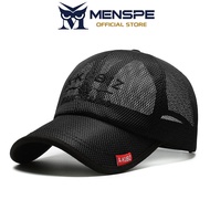 MENSPE Men’s Baseball Cap Unisex Summer Outdoor Sunshade Hat Breathable Mesh Baseball Cap Leisure Pe