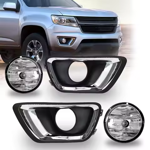 Halogen Fog Lights for Chevy Colorado 2015 2016 2017 2018 2019 with H16 12V 19W Driving Fog Lamp Ass