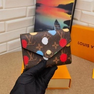 LV_ Bags Gucci_ Bag women Leather Wallet with Dot Print Classic Fashion Women's Wallet YO20