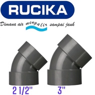 Knee 45 Degree Rucika Elbow 45 Degree Knie PVC 45