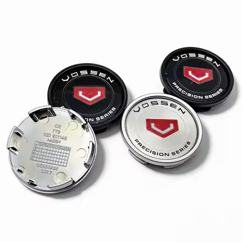 4pcs VOSSEN Logo Emblem Car Wheel Center Caps O.D 58MM Clips 53MM Wheels Hub Cap Rim Hubcaps Dust Co