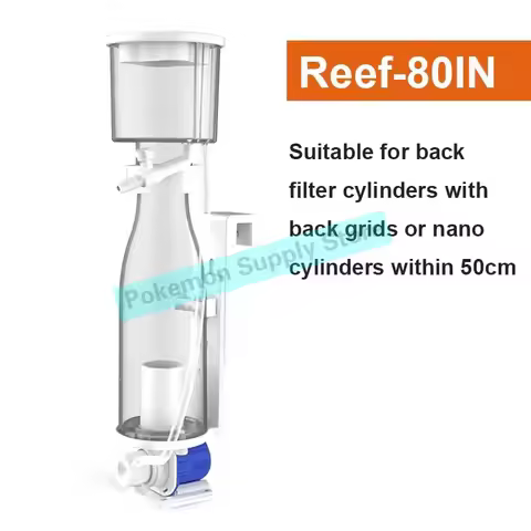 ZKSJ Reef-80in Mini DC Protein Skimmer Hang On Back HOB Filter DC12V Ultra Quiet Low Pressure for Na