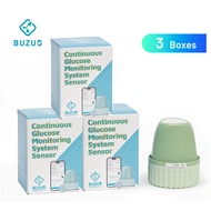 BUZUD Continuous Glucose Monitoring System 2.0 CGM Set 3PCS Blood Glucose Monitor Blood Sugar Level 