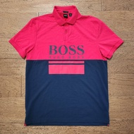 Hugo Boss T shirt Polo Navy Color White Logo New Mens
