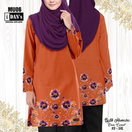 JERSI BATIK HUMAIRA MU06 - OREN CARROT