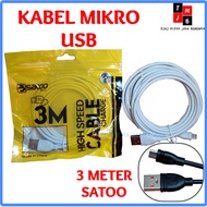 Micro USB Cable Length 3 Meters 5 Meters 10 Meters Micro USB 3 Meters 5 Meters 10 Meters SATOO 3M 5M