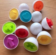 智力 聰明蛋 6入 形狀配對 益智蛋 配對蛋  聰明 🥚 親子趣味 同樂 玩具