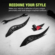 [Outdooronsale] 2Pcs Personalized Universal Car 3D Dragon Horn Roof Decoration Creative & Cool Car E