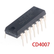 10PCS CD4007UBE DIP14 CD4007 DIP CD4007BE DIP-14 CD4007U new and  original IC