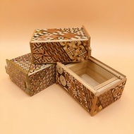 【箱根寄木細工】日本工藝品 秘密箱 秘密盒 機關盒