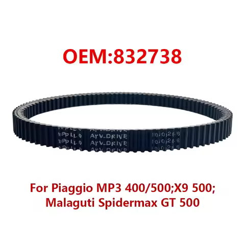 Drive Belt 832738 For Piaggio MP3 500 LT RL Sport 500 X10 X9 500 Executive Evolution ABS ASR SL 500 