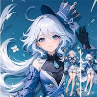 Anime Furina Genshin Impact Japanese Pillowcase Pillow Case Cover Decorative Bedding  Full Pillow