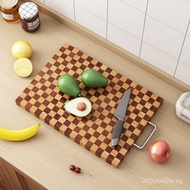 Checkerboard Ebony Wood Cutting Board Chopping Board Household Steak Solid Wood Chopping Board Ebony