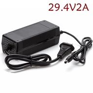 24V Charger Output 29.4V 2A Lithium battery Charger 7S 24V 10AH 15AH 20AH Charger DC 5.5*2.1 Port