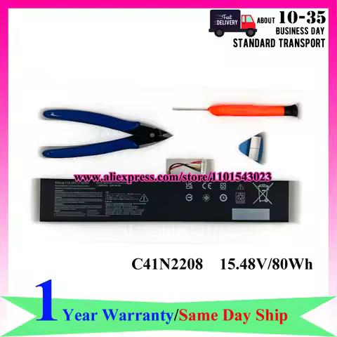 80Wh Upgrade Capacity C41N2208 Battery For Asus ROG Ally RC71L Gaming Handheld Computer Free Tools