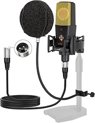 XLR Podcast Microphone Professional Cardioid Studio Condenser Microphone 25mm Large Diaphragm Comput