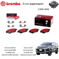 Front Brake Pads pajarosport Year 2015-2022 2.4-2.5-3.0-3.2 Per 1 Set Brand Brembo Genuine NAO Good 