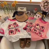 KATUN CHAVA | BJ1804 Cute Lotso Cartoon Pattern Cotton Short Sleeve T-Shirt for Girls