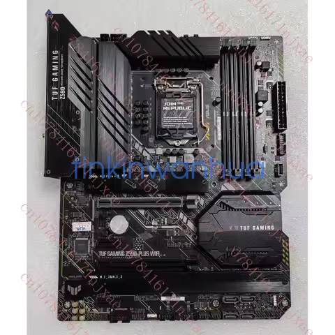 used For ASUS TUF GAMING Z590-PLUS WIFI Motherboard LGA1200 PCI-E 4.0 3xM.2 DP+HDMI.