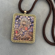 Tibetan Thangka Necklace Pendant Sweater Chain Twelve Zodiac Buddha Cards Not Fadin西藏唐卡项链吊坠毛衣链十二生肖佛牌