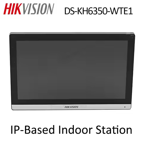 Original Hikvision KH6 Series IP-Based Indoor Station DS-KH6350-WTE1 7inch TFT Touch Screen Video In