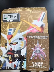 隱藏版 未開全新 高達 Gundam 正版 萬代 Bandai QMSV mini 強襲 自由高達 無限正義 盲盒 全新只開盒確認