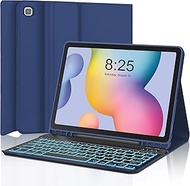 Keyboard Case for Samsung Galaxy Tab S6 Lite 10.4β 2024/2022/2020, Backlit Detachable Bluetooth Keyb