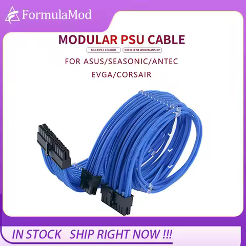 FormulaMod Fully Modular PSU Cable , 18AWG Sleeved, For Corsair/ASUS/Antec/Seasonic/EVGA Modular PSU