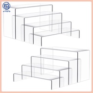 8Pcs Acrylic Display Stand Multifunctional Transparently Rack for Perfume Doll Jewelry Cake Cupcake