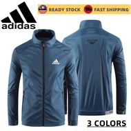 Adidas Men's Outdoor UV Protection Clothing Summer Thin Casual Windbreaker Jacket Lelaki Jaket Luar Isport Jaket