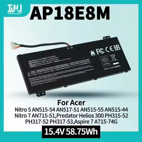 AP18E7M Battery for Acer Predator Helios 300 PH315-52 PH317-53 Nitro 5 AN515-44 AN515-54 AN517-51 Ni