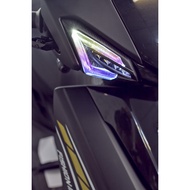 [Cygnus Fifth Generation Cygnus KOSO Front Direction Light Film] Blackened Rainbow Titanium-Like Red