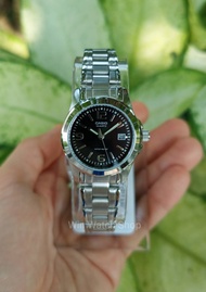 นาฬิกา Casio รุ่น LTP-1215A-1Aนาฬิกาข้อมือ ผู้หญิง สายสแตนเลส หน้าปัดดำ - มั่นใจ ของแท้ 100% รับประกันสินค้า 1 ปีเต็ม