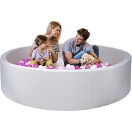 Foam Ball Pit for Kid, Kids Soft Ball Pit GREY