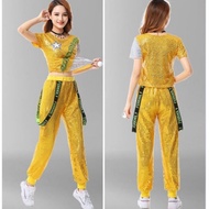 Japanese Square Dance Costume - Sequin Cheerleading Performance Outfit