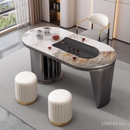 Modern Combination Rock Kung Fu Tea Coffee Table Table Chair Light Simple Tea Small Office Living Ro