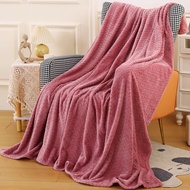 {SG} 200CM Flannel Thin Blanket Office Blanket Towel Blanket 150CM Towel Quilt Breathable Throw Flan