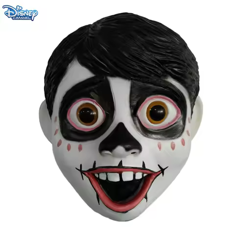 Disney Pixar Movie Coco Miguel Cosplay Full Head Fancy Ball Helmet Costume Props Latex Mask Hallowee
