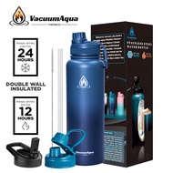 Vacuum Aqua 40oz Flask Insulated Tumbler Hot And Cold Tumbler Stainless Steel Water Bottle Water wit