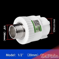 LaVida PPR Pipe Fitting 1/2 Inch Water Pipe Tube Hose Fitting Adapter Connector